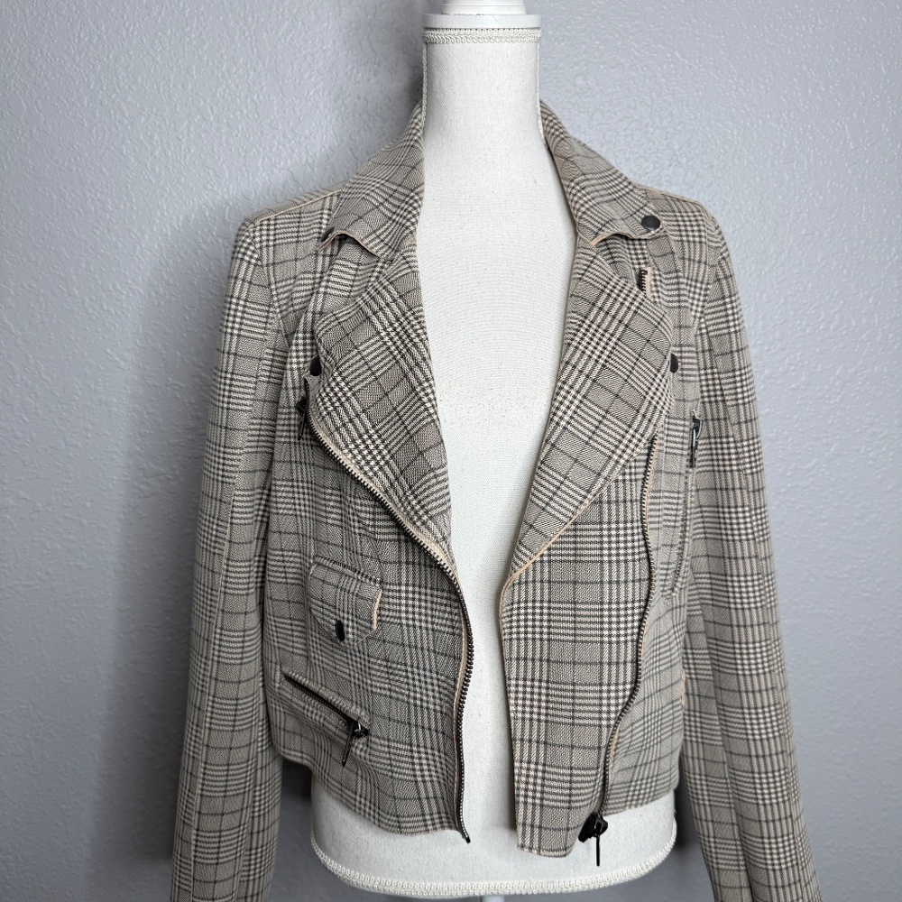 BLANKNYC cropped moto‎ style zip Jacket -cp - Picture 8 of 10